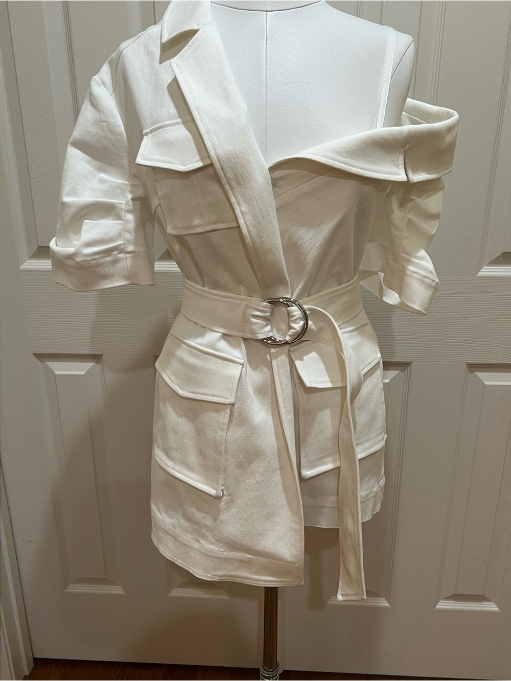 Cinq a’ Sept Katie Cotton Twill White Denim jacket